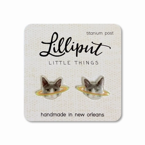 Lilliput Little Things Caturn Earrings