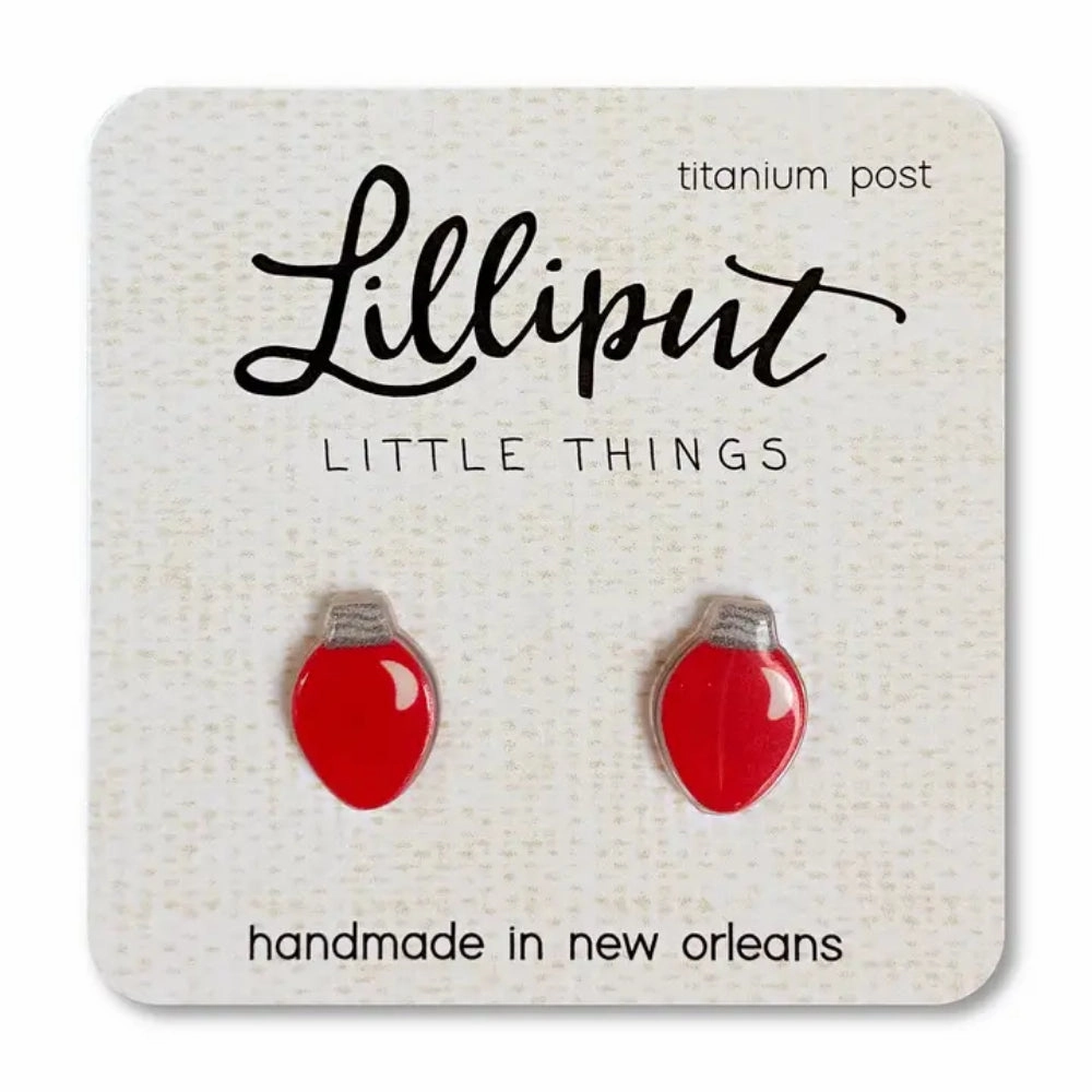 Lilliput Little Things Christmas Bulb Earrings