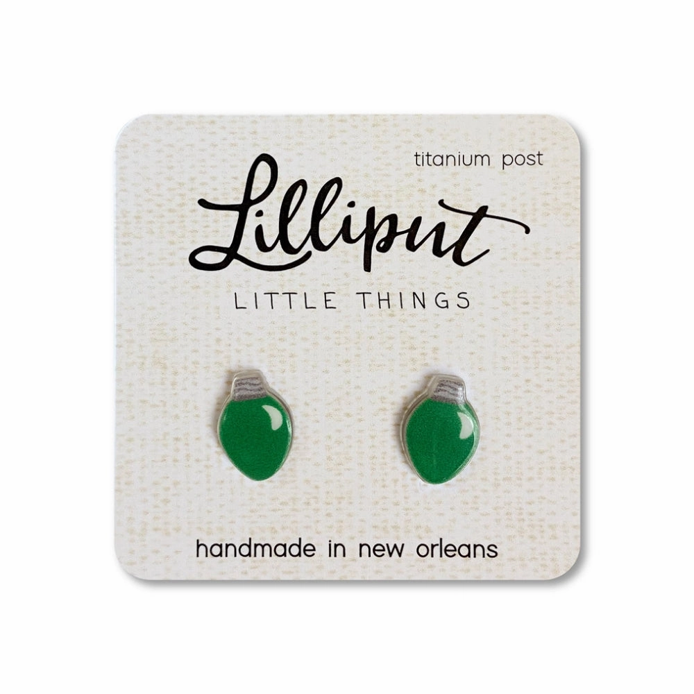 Lilliput Little Things Christmas Bulb Earrings
