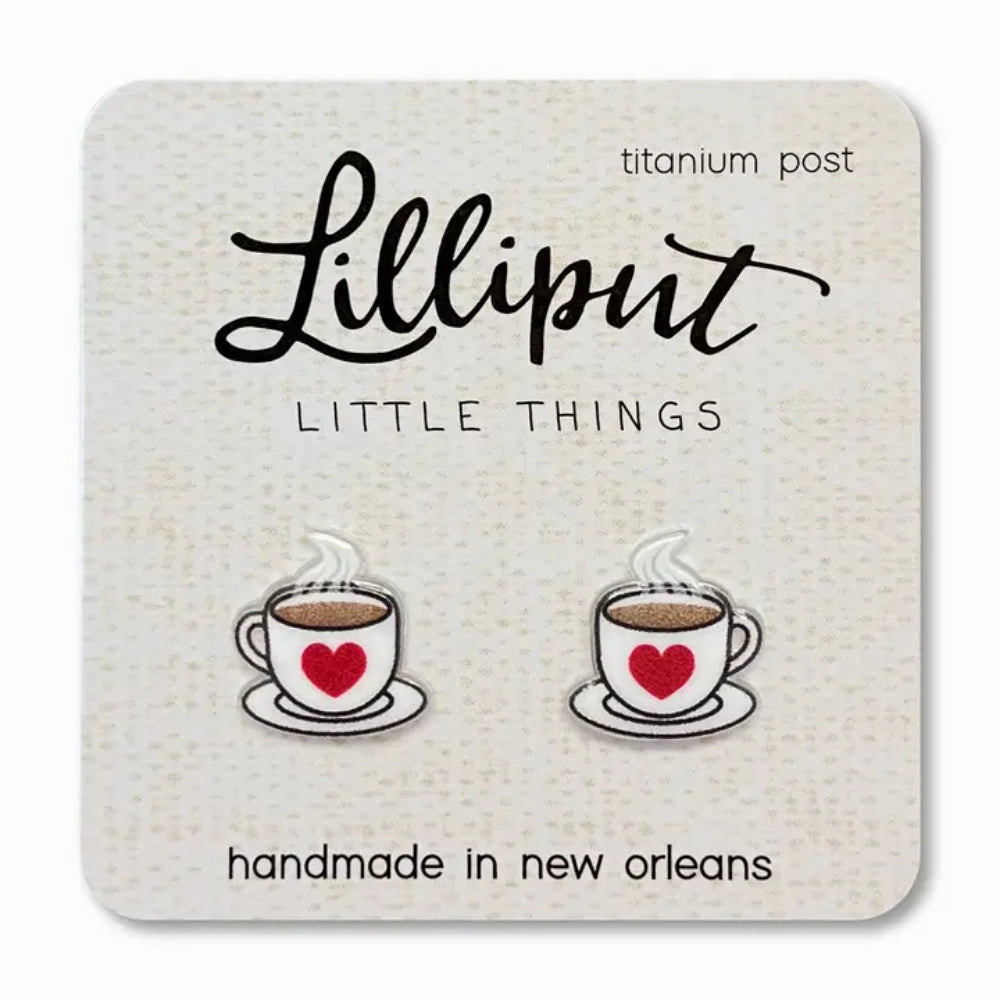 Lilliput Little Things Coffee Cup Earrings