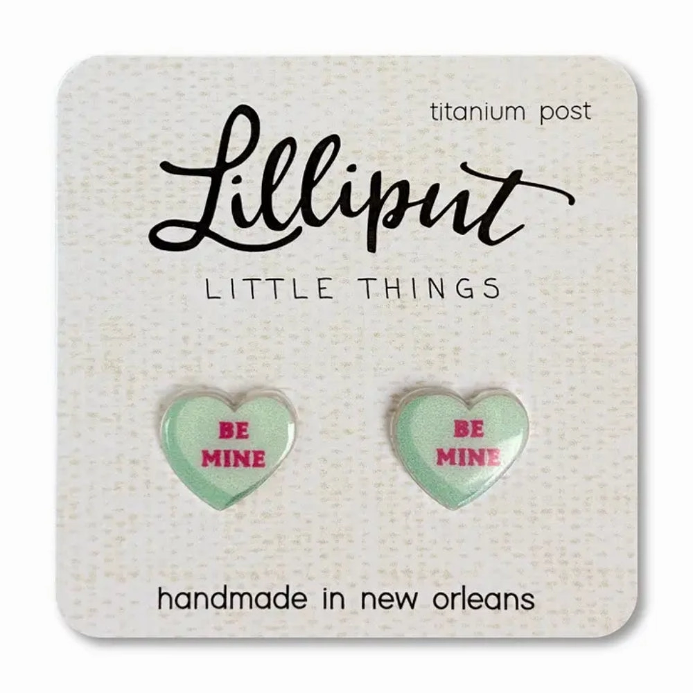 Lilliput Little Things Conversation Heart Earrings
