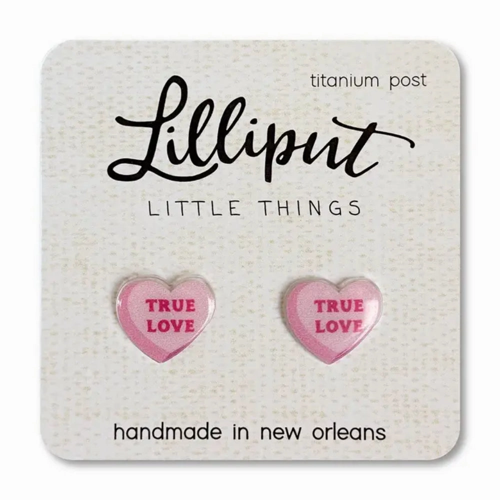 Lilliput Little Things Conversation Heart Earrings