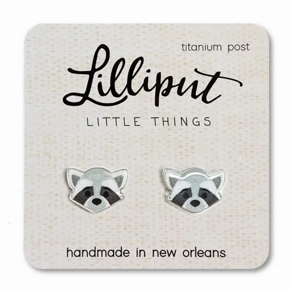Lilliput Little Things Raccoon Earrings