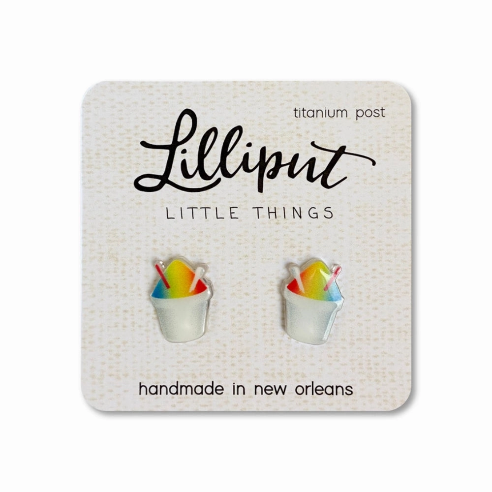 Lilliput Little Things Rainbow Snowball Earrings