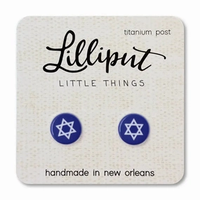 Lilliput Little Things Star of David Earrings