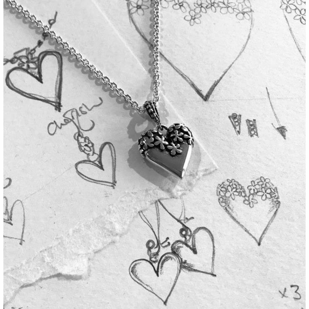 Linda MacDonald Heart Sterling Silver Necklace Forever Collection EVF