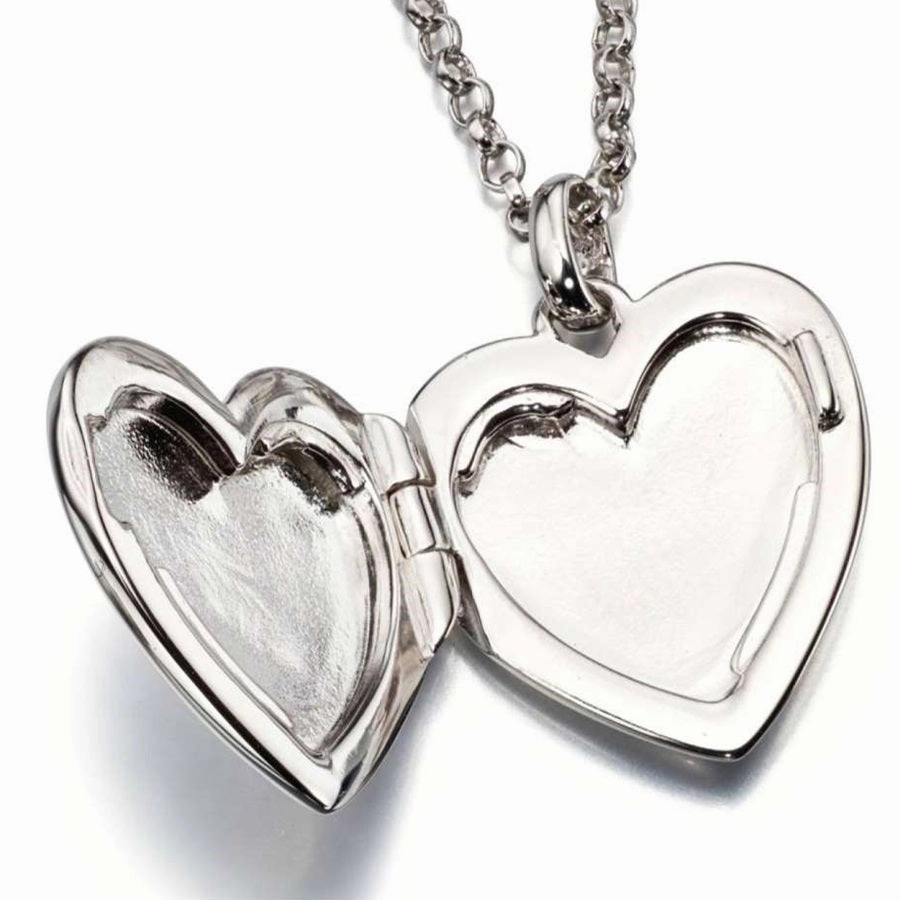 Little Star Olivia Sterling Silver Heart Locket and Chain LSN0023