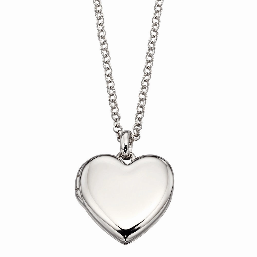 Little Star Olivia Sterling Silver Heart Locket and Chain LSN0023