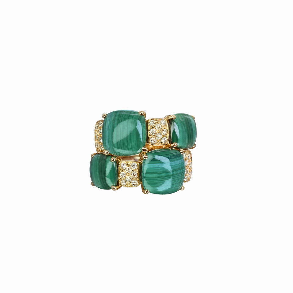 Malachite ring