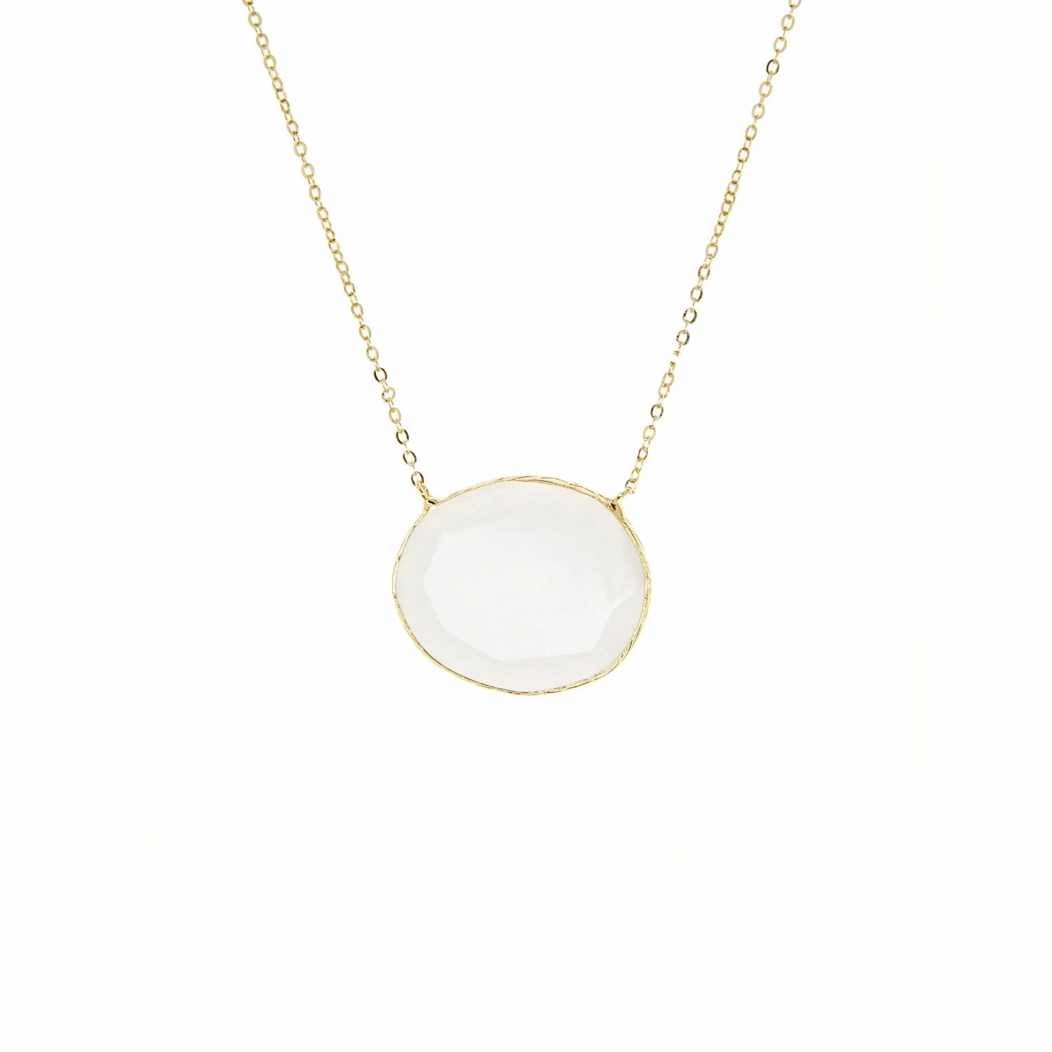 Marlyn Schiff 16" Faceted Glass Necklace