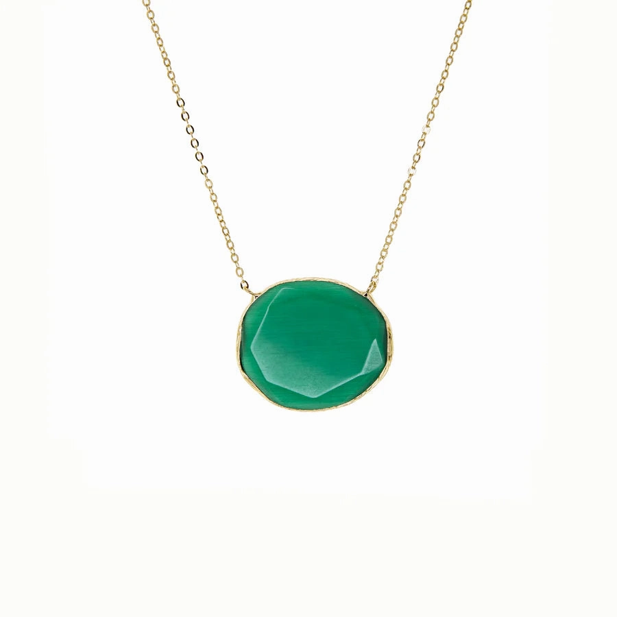 Marlyn Schiff 16" Faceted Glass Necklace