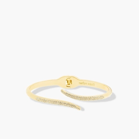 Marlyn Schiff Crystal Wrap Hinge Bangle