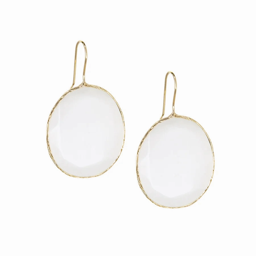 Marlyn Schiff Faceted Glass Drop Earrings