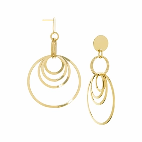 Marlyn Schiff Multi-Hoop Drop Earrings