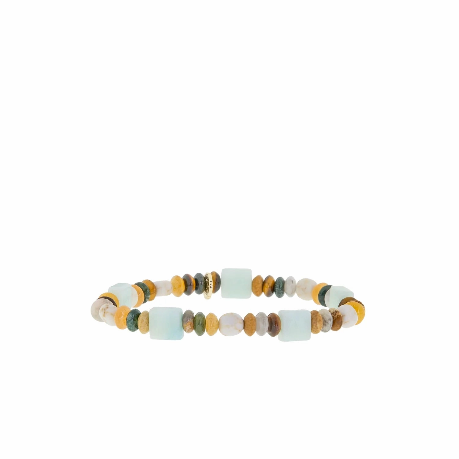 Marlyn Schiff Semi Precious Multi-Shape Beaded Stretch Bracelet