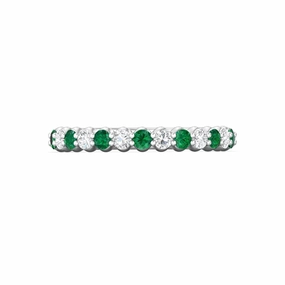 Martin Flyer 14k Diamond and Emerald Band