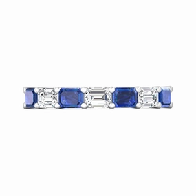 Martin Flyer 14k Diamond and Sapphire Band