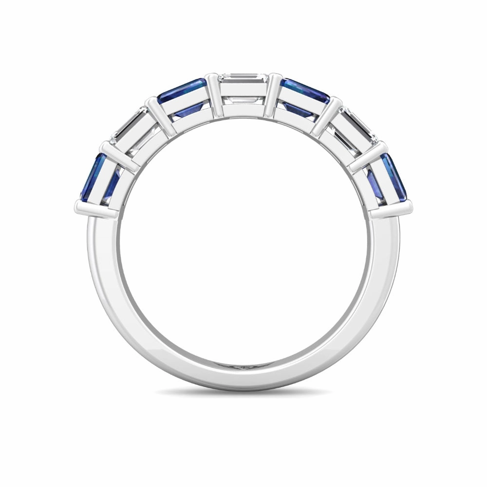 Martin Flyer 14k Diamond and Sapphire Band