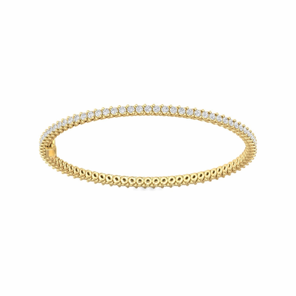 Martin Flyer 14k Gold Diamond Tennis Bracelet