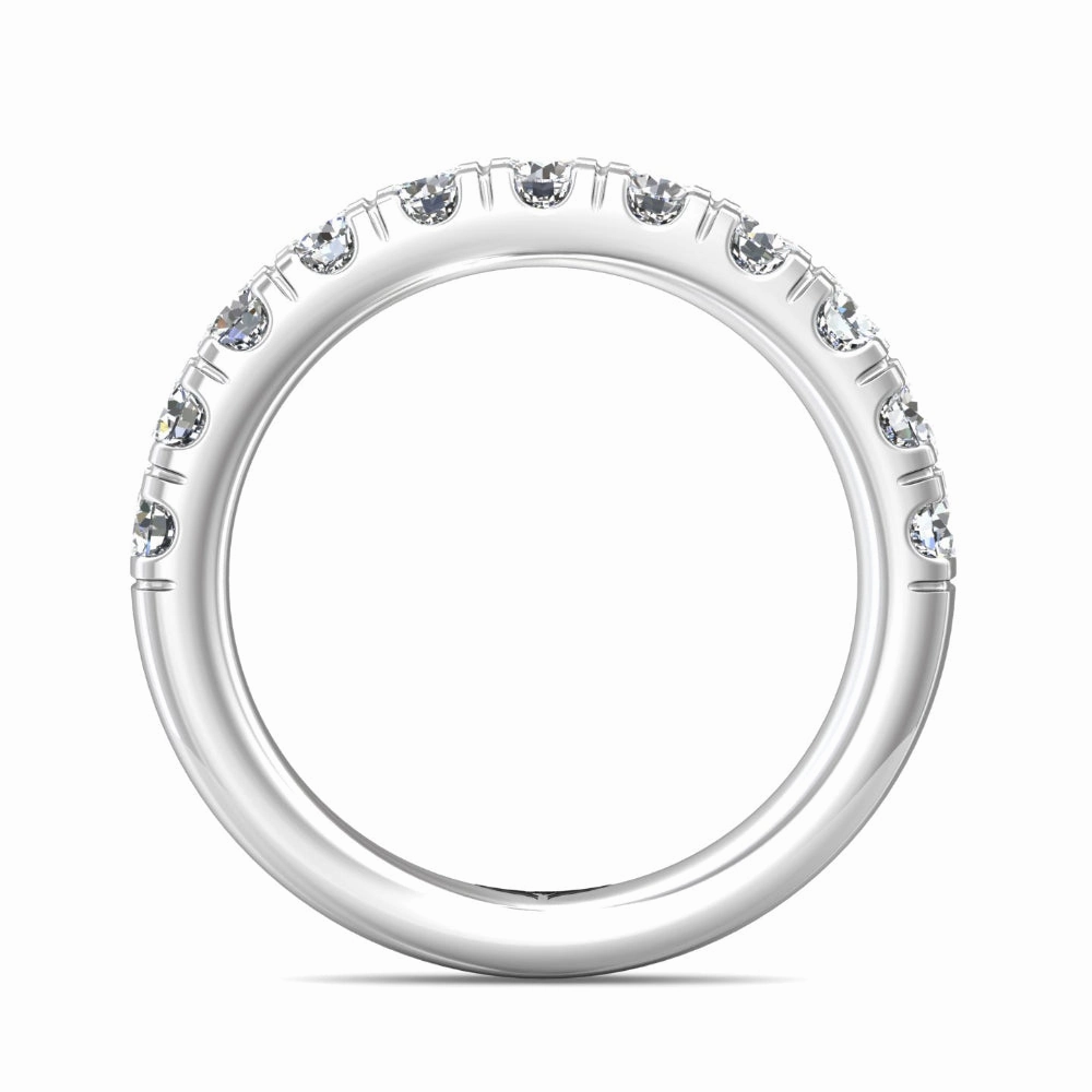 Martin Flyer 14k Signature Micropave Wedding Band