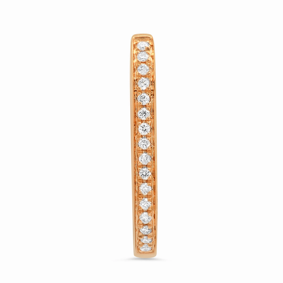Medium Maasai Hoop with Pav White Diamond - Four Colors