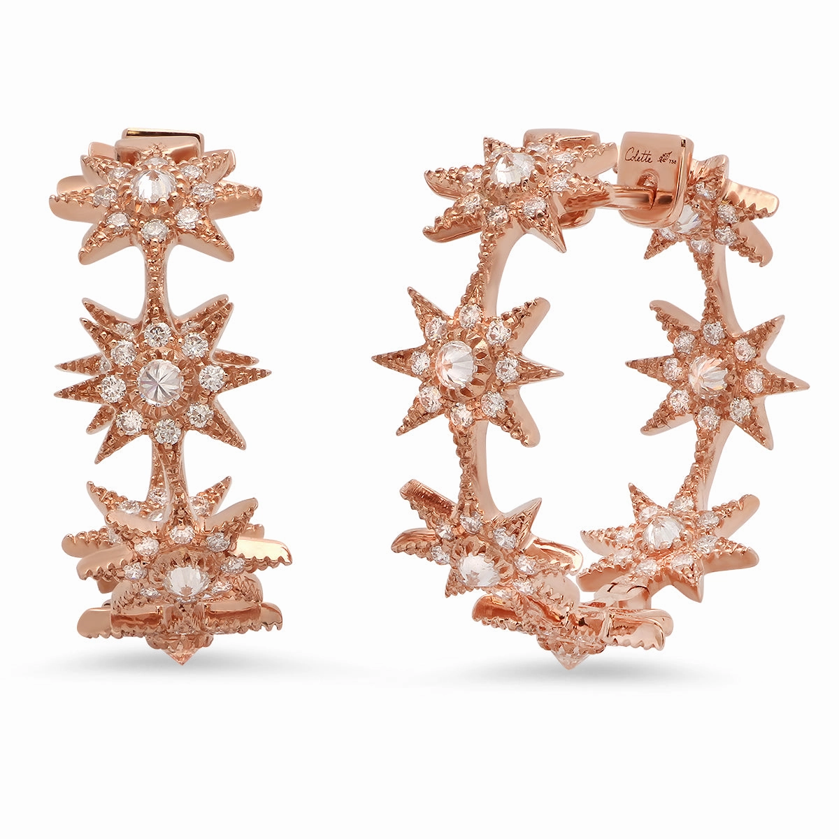 Medium Star Hoops