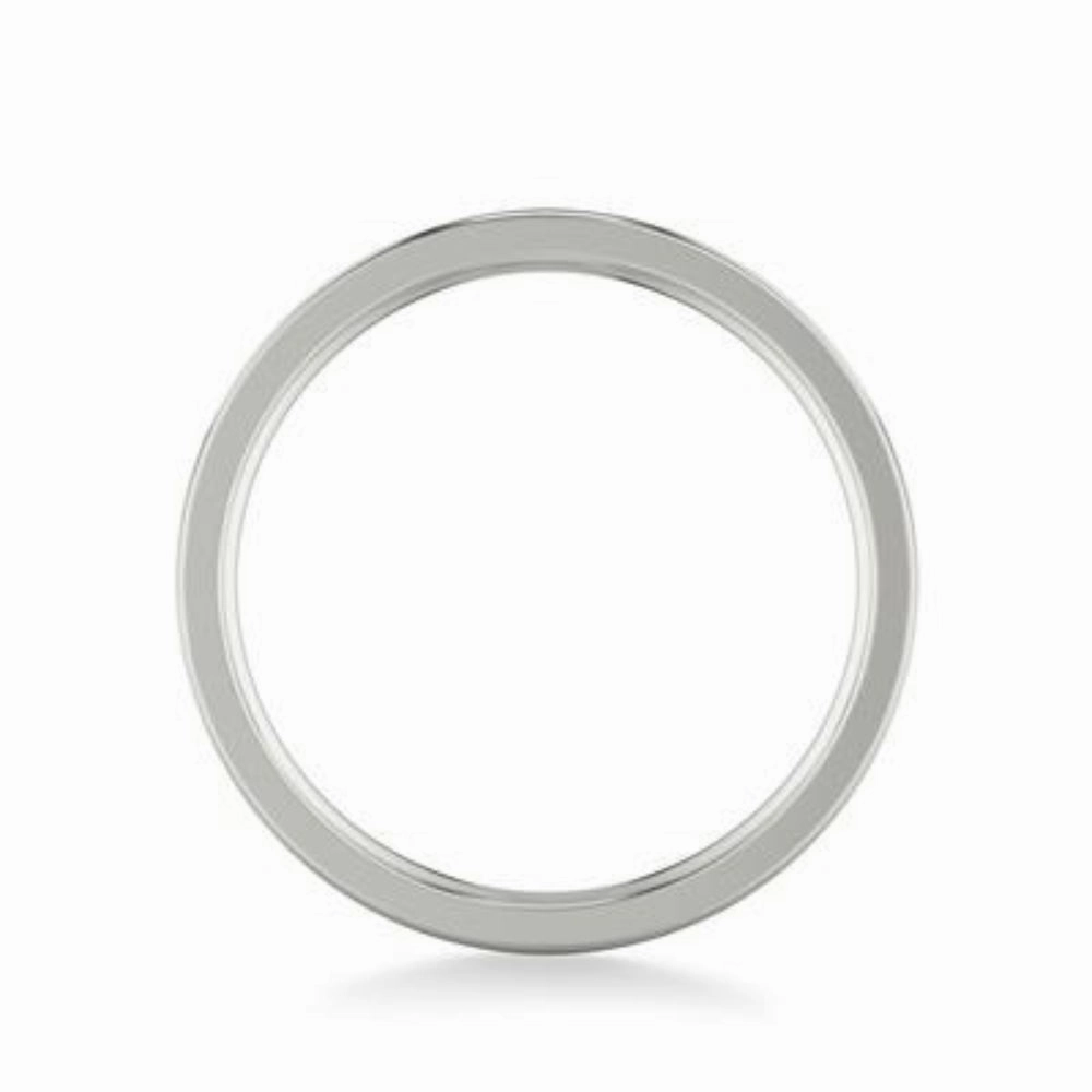 Men's Platinum 6mm Wedding Band with Crystaline and Polished Finishes