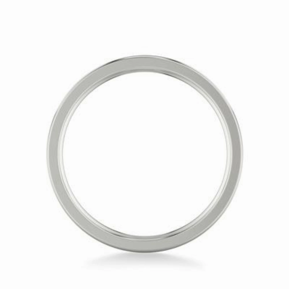 Men's Platinum 6mm Wedding Band with Hammer and Polished Finish