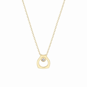 Michael M 14Y Hidden Bail Bezel Diamond Pendant