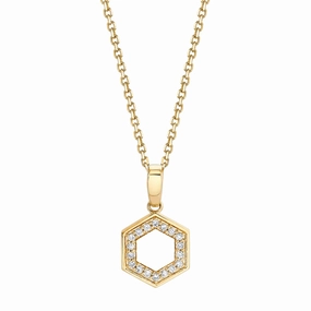 Michael M. Mini Hex Pendant Necklace