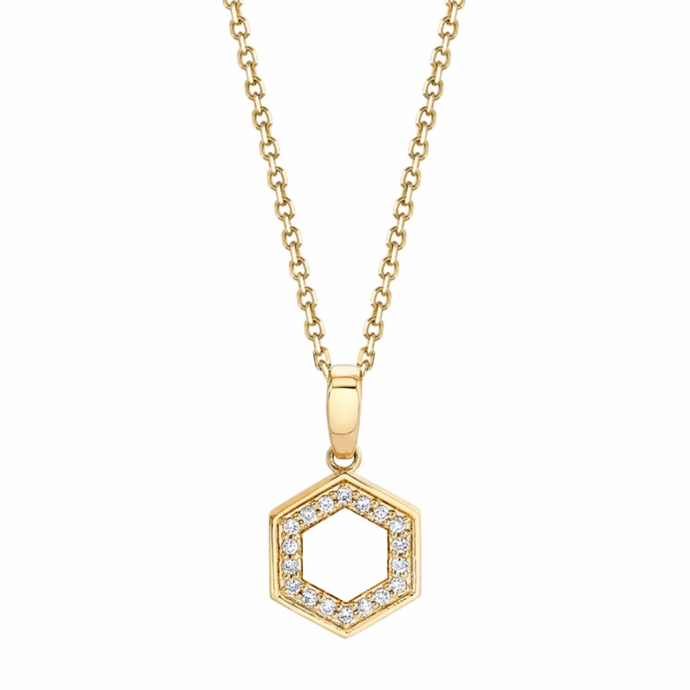 Michael M. Mini Hex Pendant Necklace