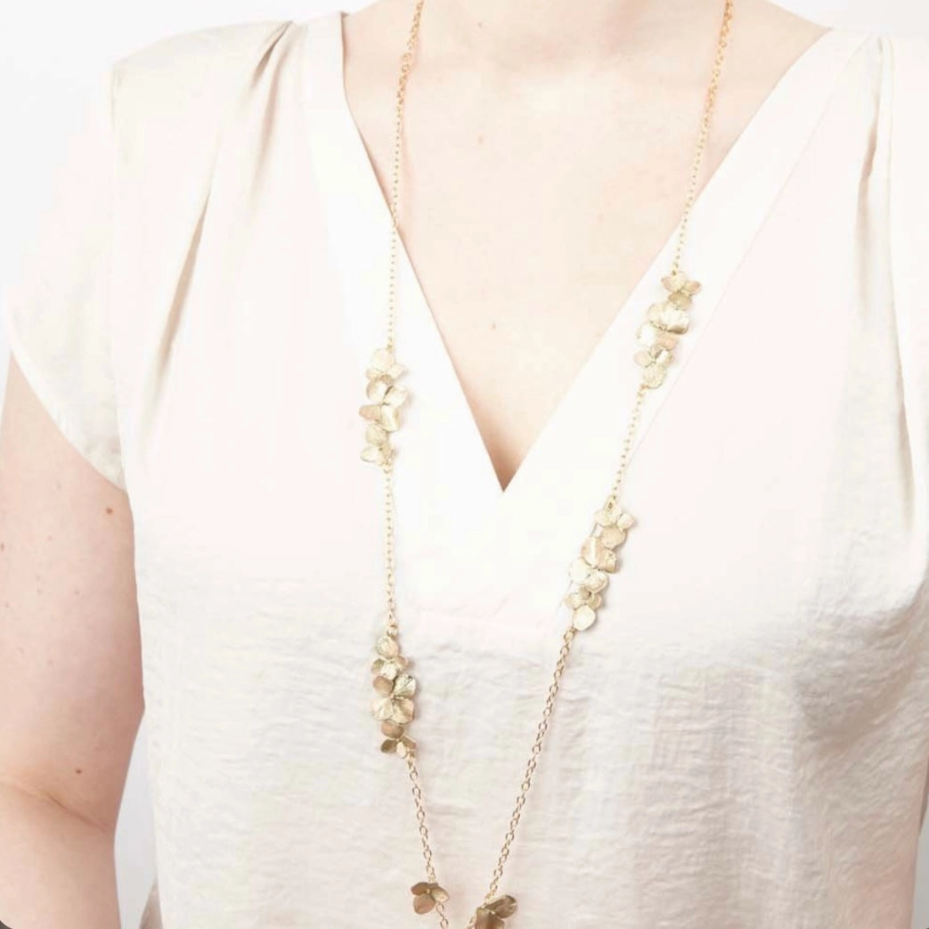 Michael Michaud 36" Hydrangea Necklace