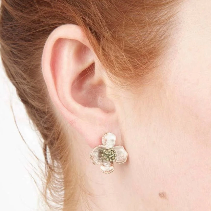 Michael Michaud Dogwood Stud Earrings
