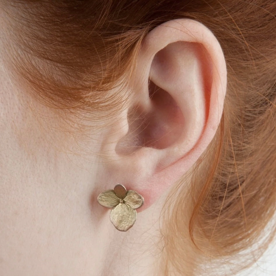 Michael Michaud Hydrangea Post Earrings