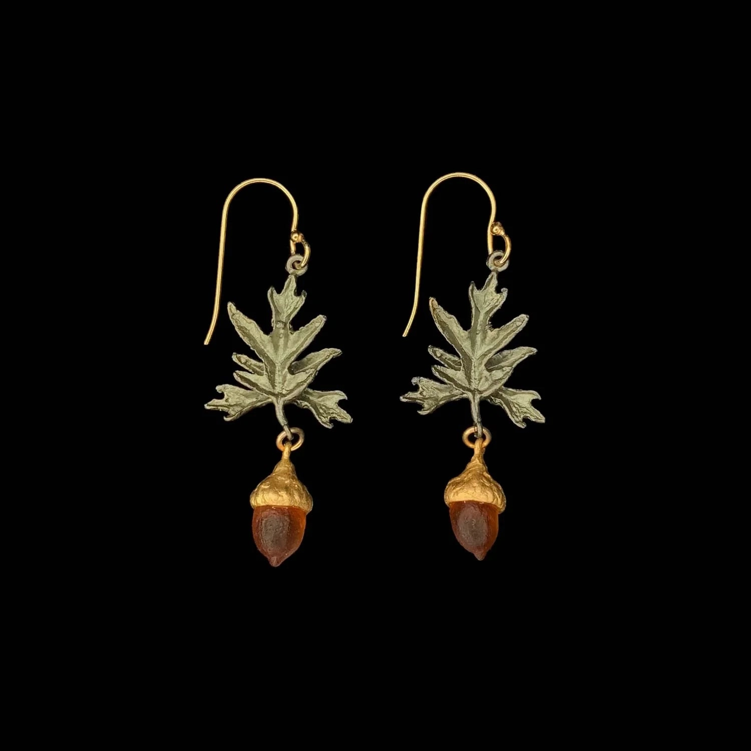 Michael Michaud Pin Oak Wire Earrings