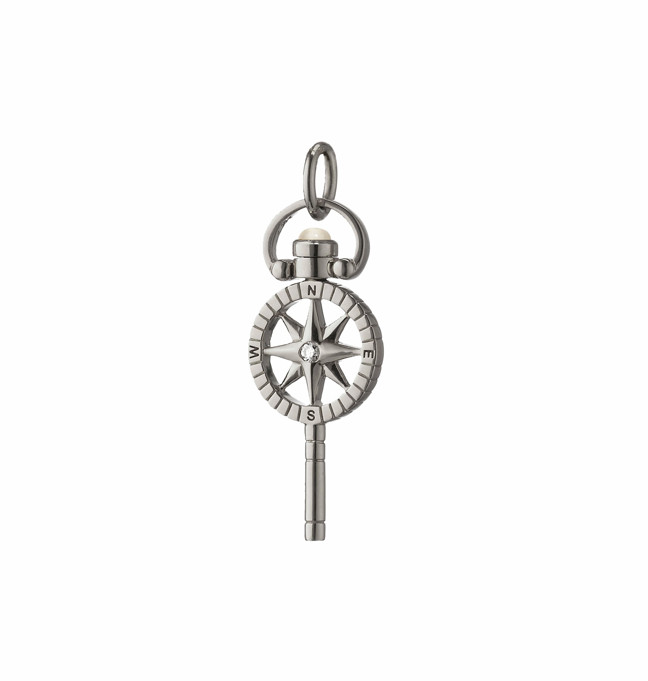 Monica Rich Kosann Mini "Adventure" Compass Key Charm