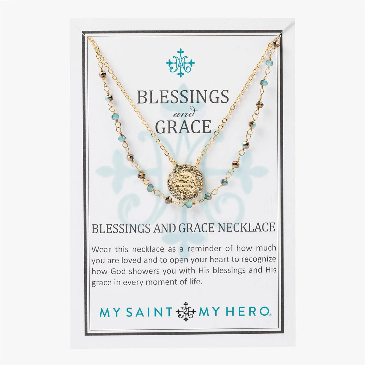 My Saint My Hero Blessing and Grace Necklace