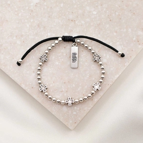 My Saint My Hero Faith Over Everything Beaded Bracelet