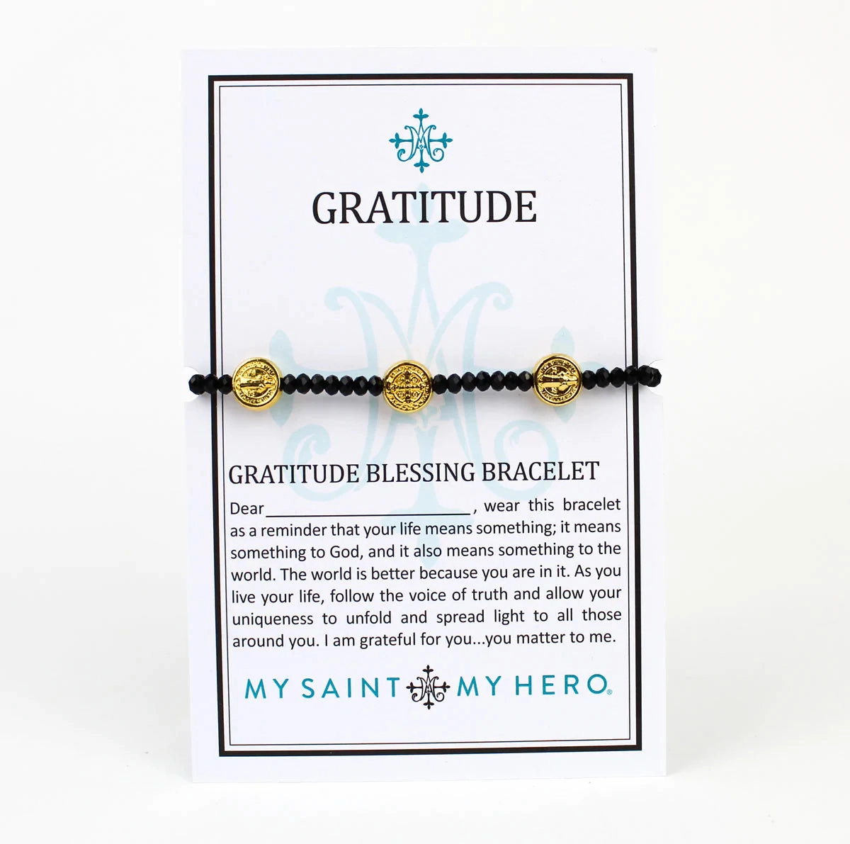 My Saint My Hero Gratitude Blessing Bracelet
