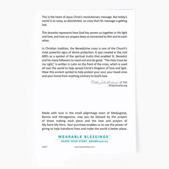 My Saint My Hero Gratitude Blessing Bracelet