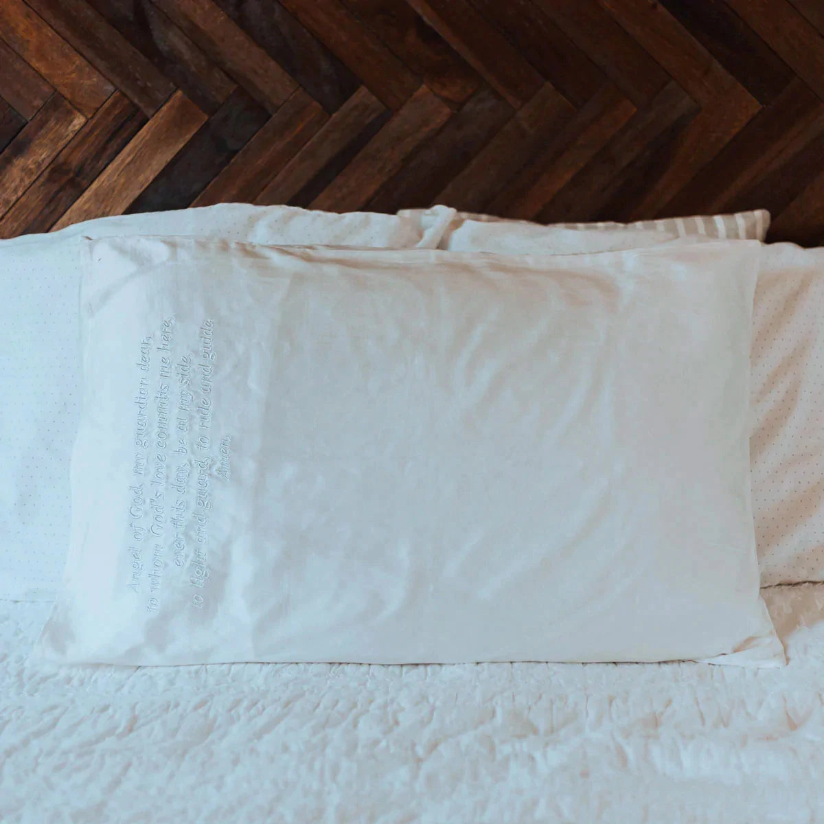 My Saint My Hero Guardian Angel Silk Pillowcase