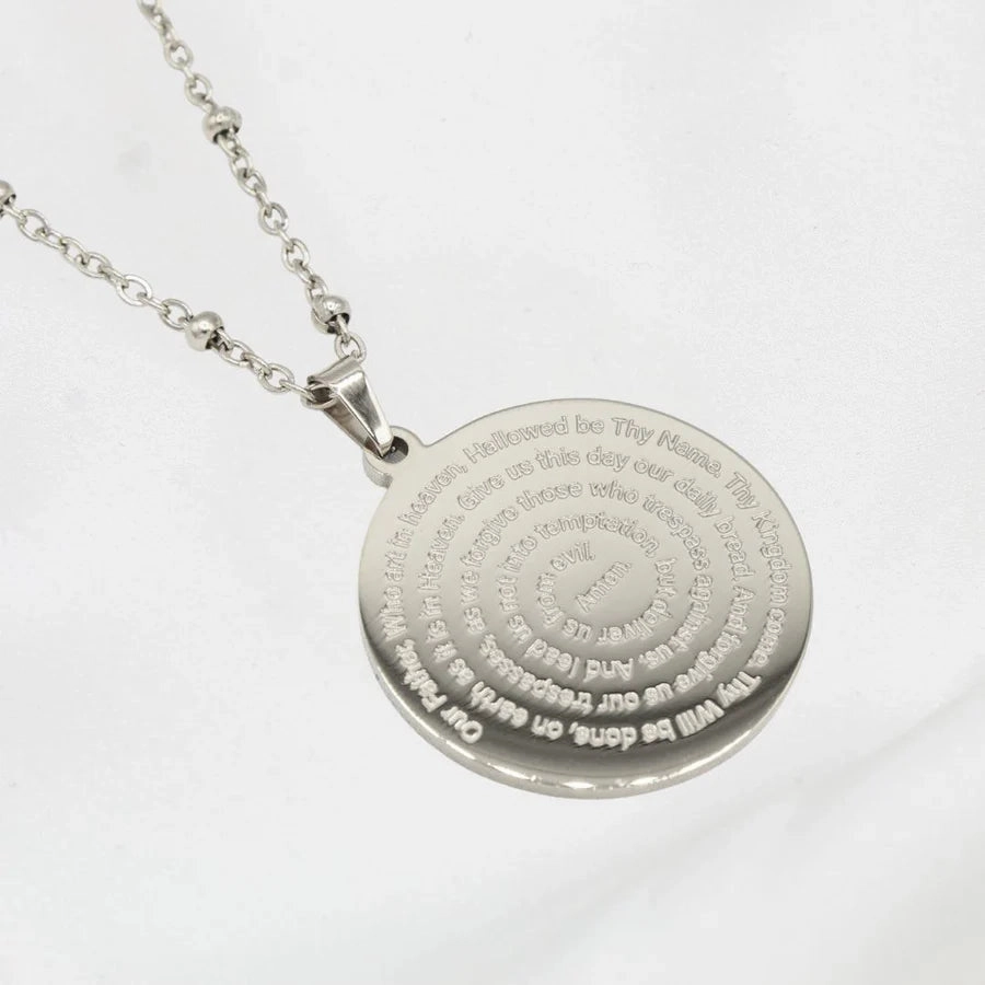 My Saint My Hero Lord's Prayer Necklace