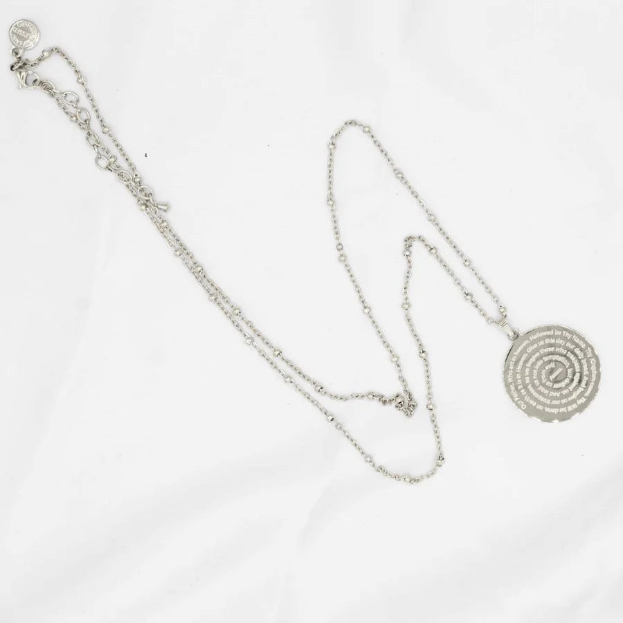 My Saint My Hero Lord's Prayer Necklace
