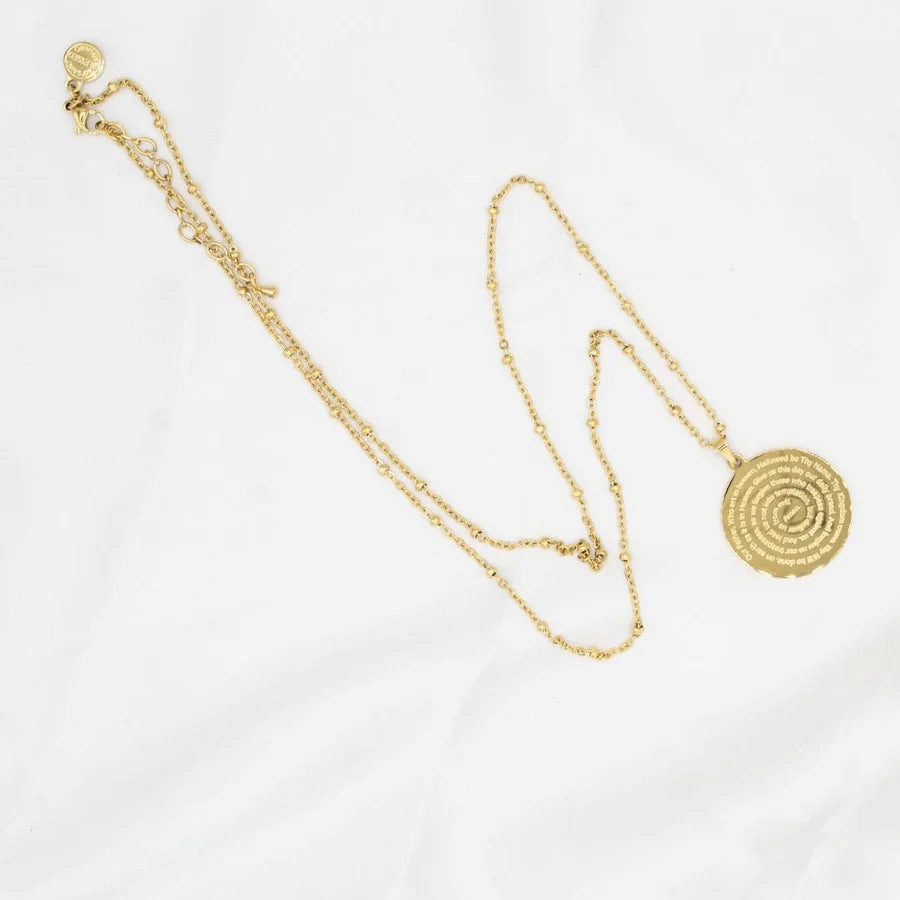 My Saint My Hero Lord's Prayer Necklace