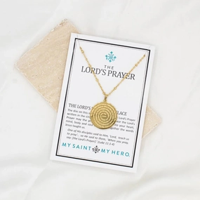 My Saint My Hero Lord's Prayer Necklace