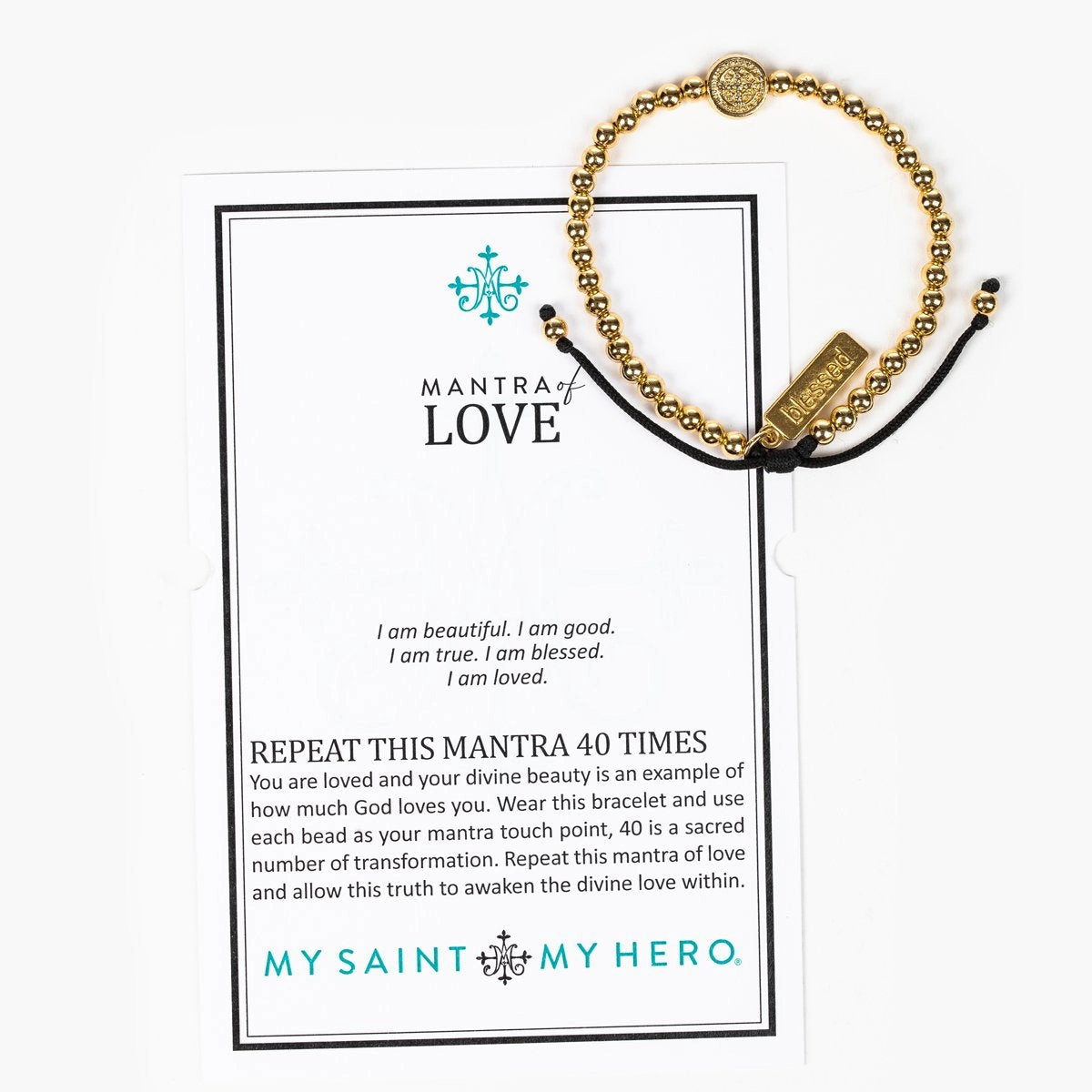 My Saint My Hero Mantra of Love Bracelet