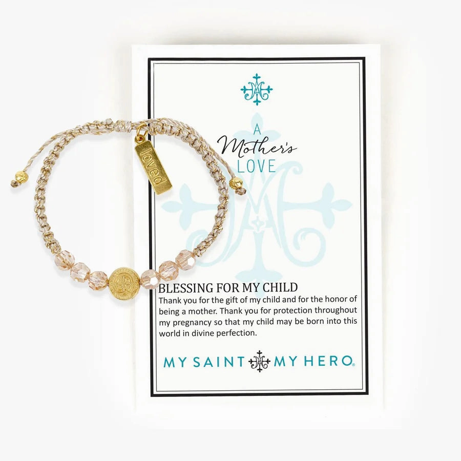 My Saint My Hero Mother's Love-Blessing for My Child Bracelet