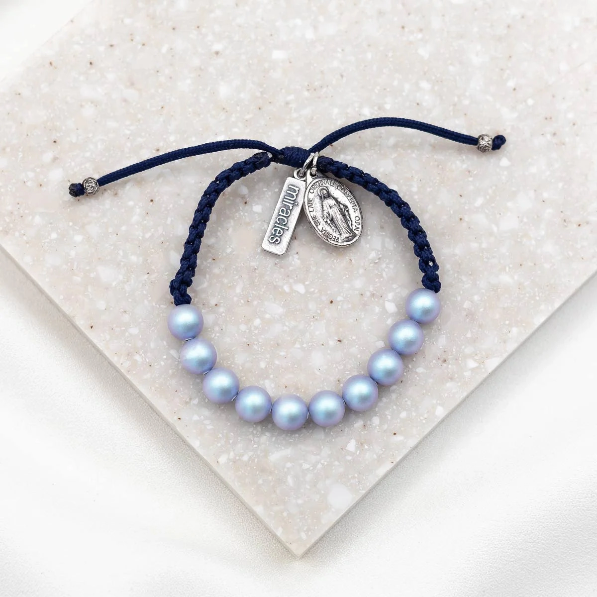 My Saint My Hero "She is Radiant" Pearl Crystal Bracelet