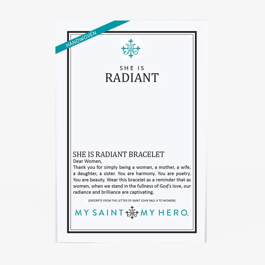 My Saint My Hero "She is Radiant" Pearl Crystal Bracelet