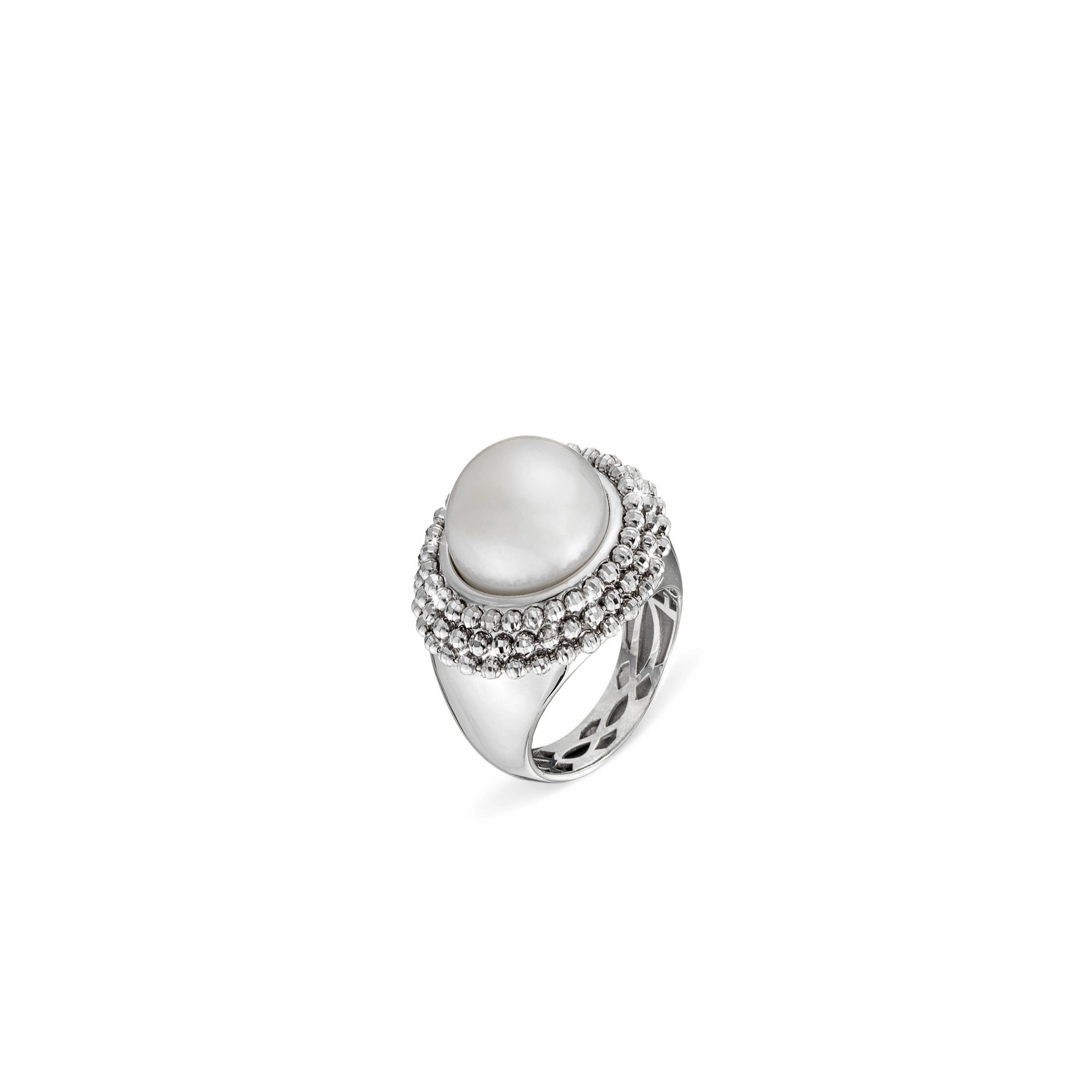 Officina Bernardi Ring Divina White Pearl